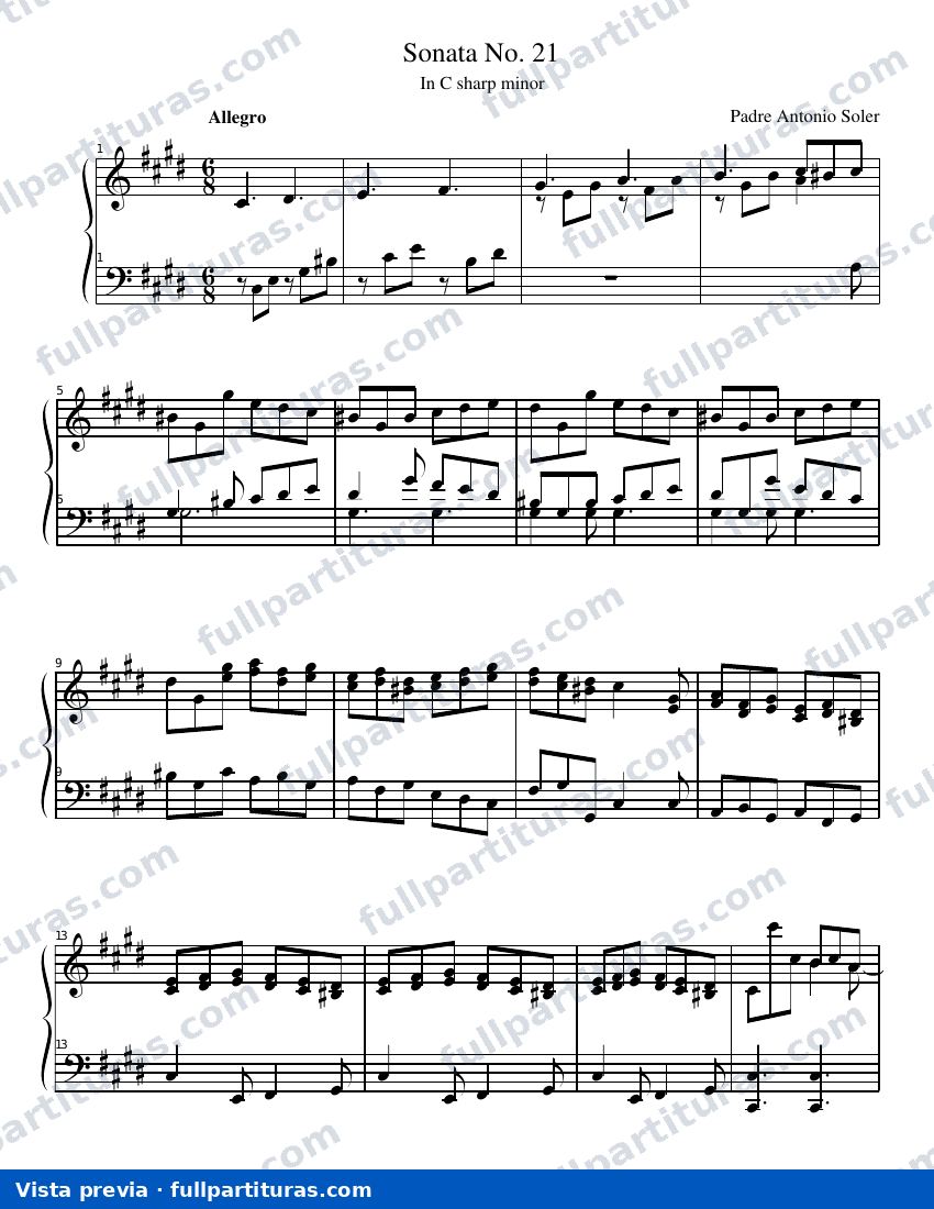 Sonatas del 21 al 29 — preview
