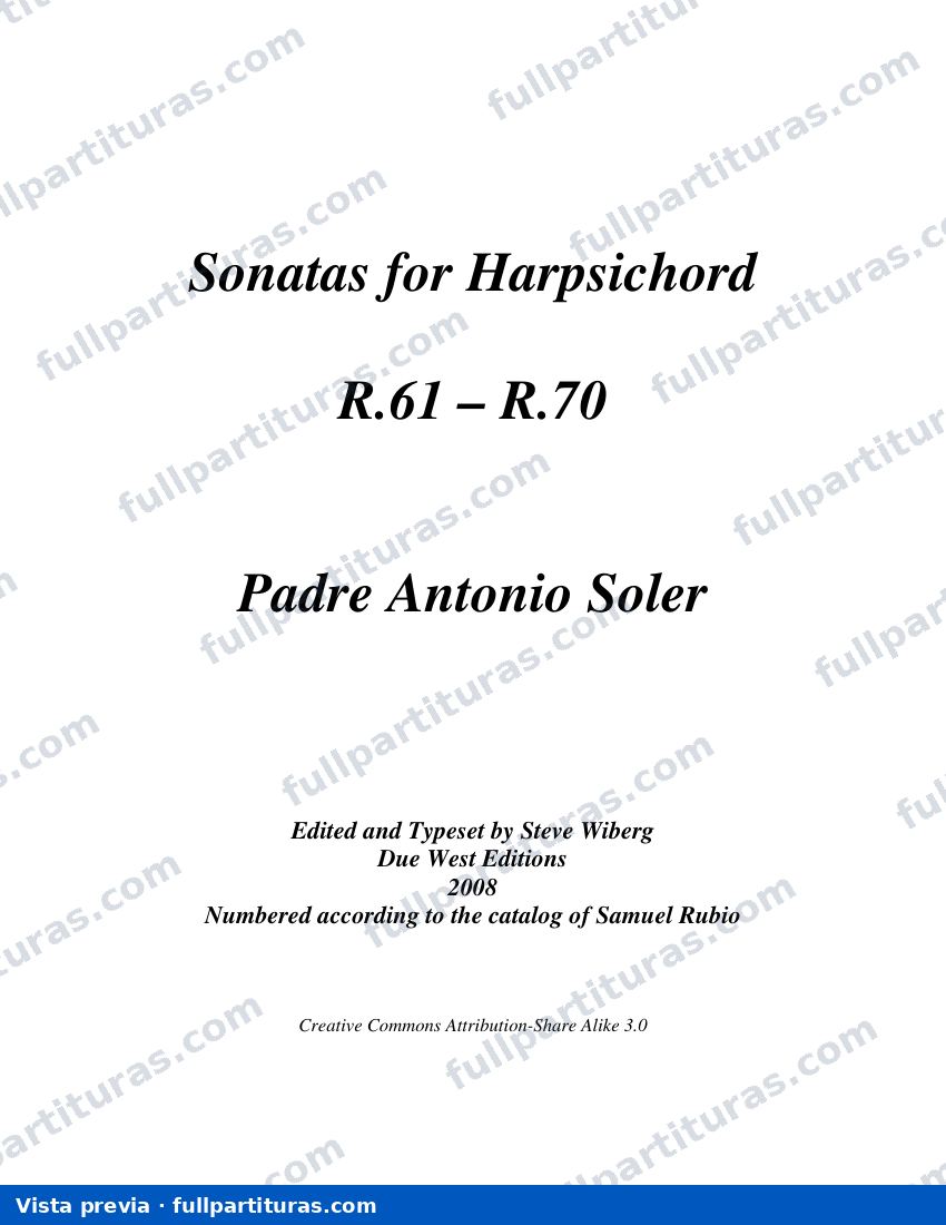 Sonatas del 61 al 70 — preview