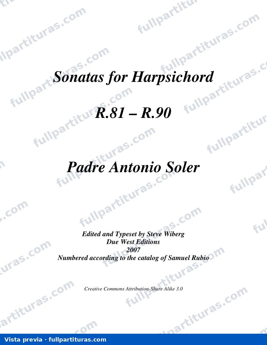 Sonatas del 81 al 90 — preview