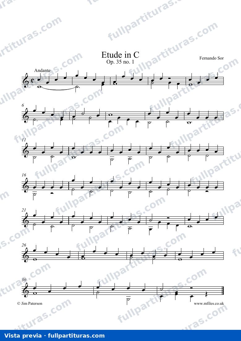 Estudionº 1 en Do M Op. 35 — preview