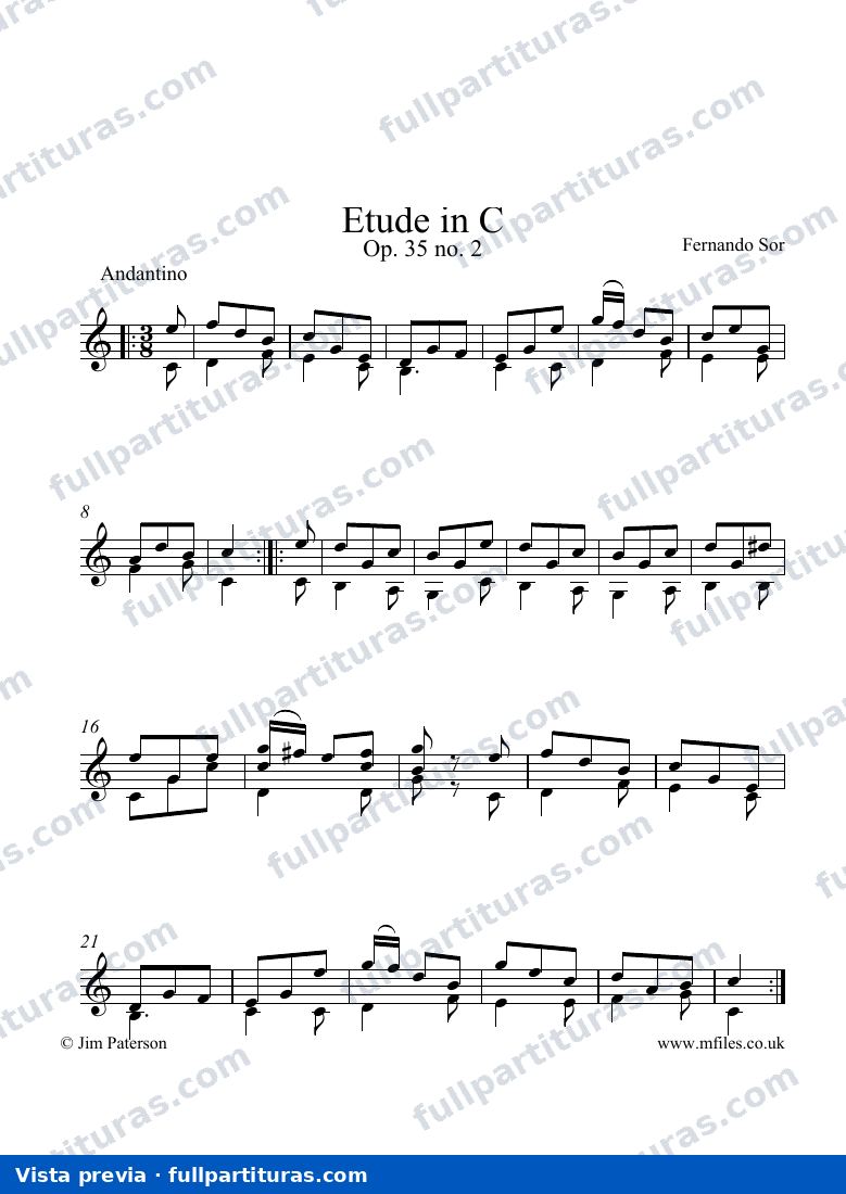 Estudionº 2 en Do M Op. 35 — preview