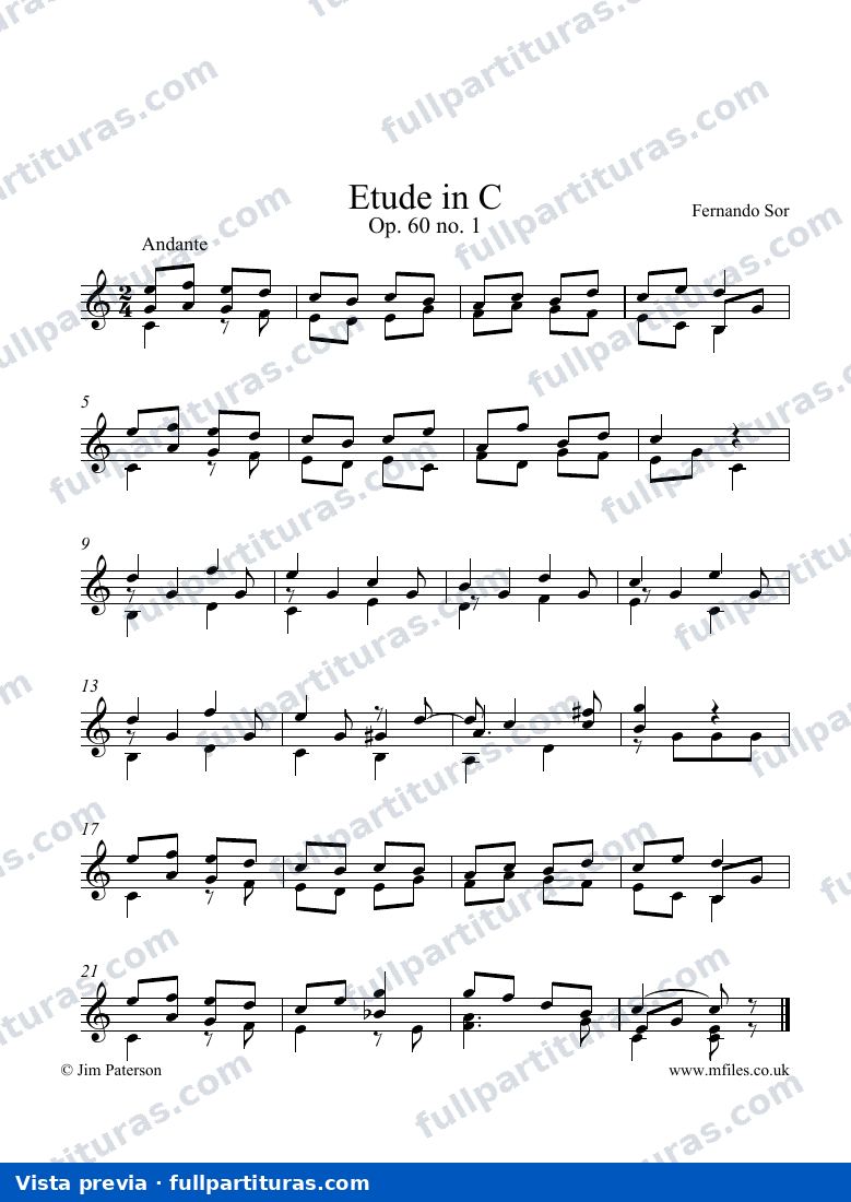 Estudionº 1 en Do M Op. 60 — preview