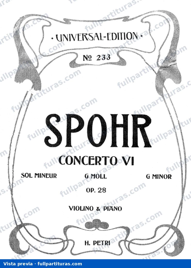 Concerto Nº 6 Op 28 — preview