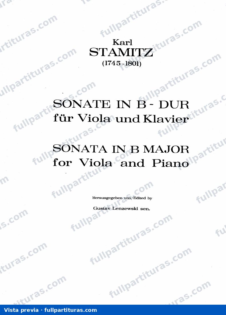 Viola Sonata in B-flat major — preview