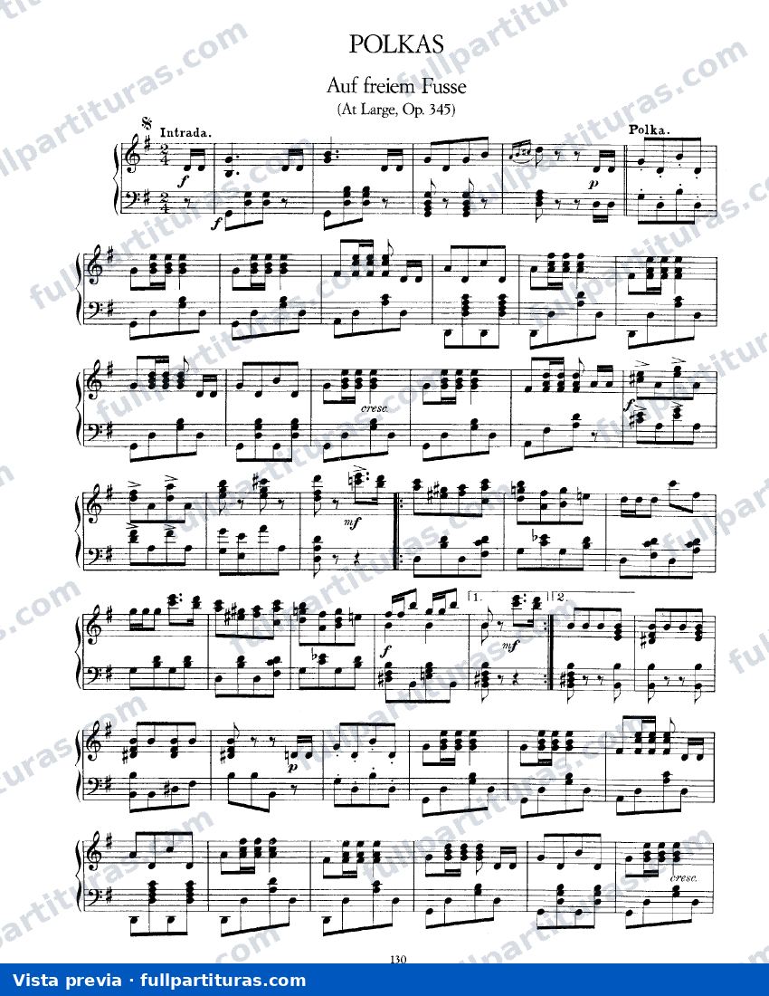 Voces de Primavera Op. 410: Auf freiem Fusse — preview