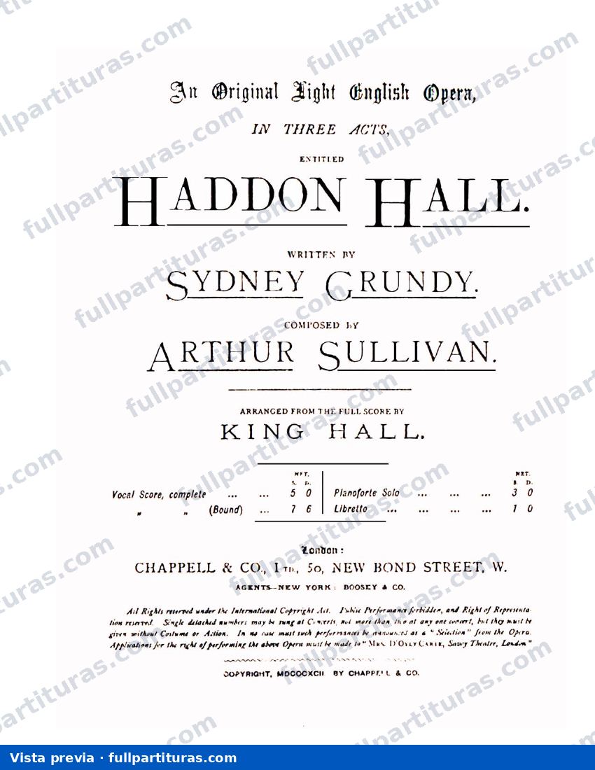 Haddon Hall: Acto 1 — preview