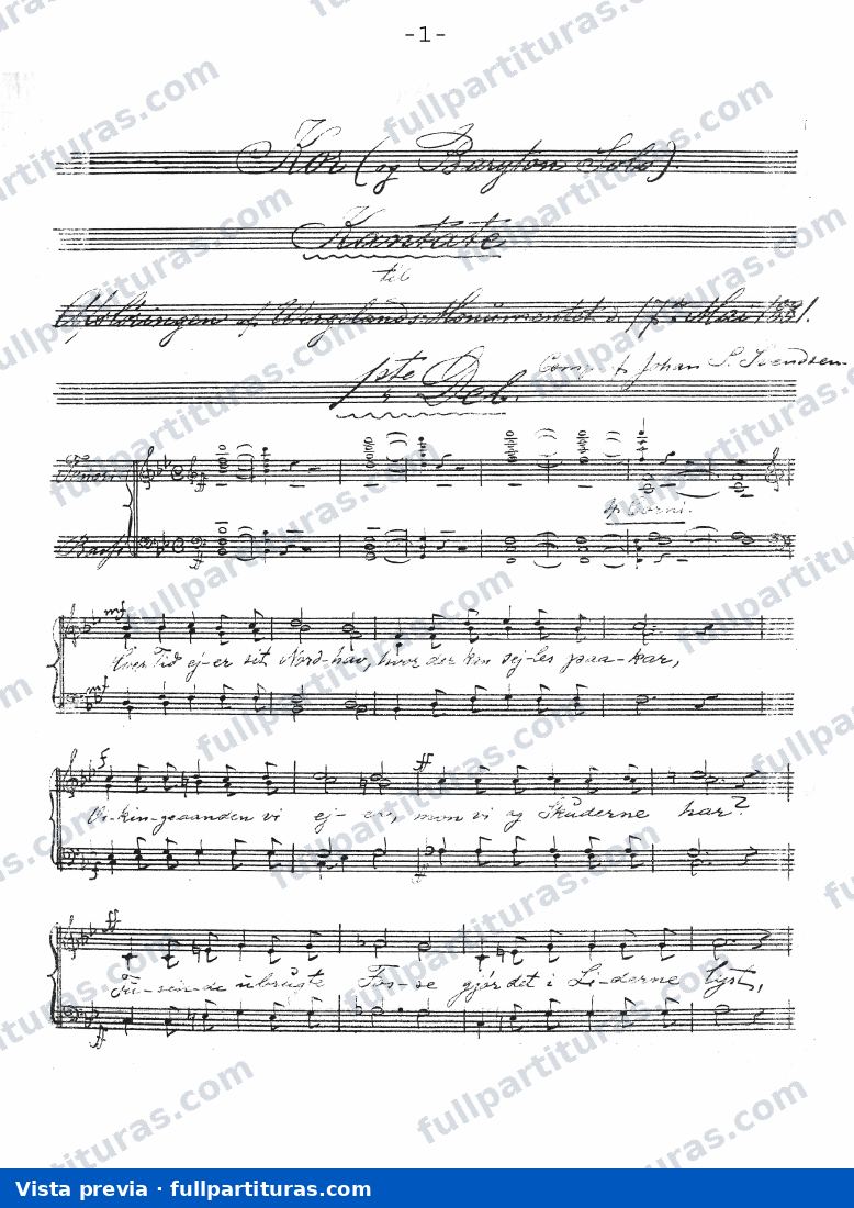 Cantata on the Inauguration of the Henrik Wergeland Monument, Op.25b — preview