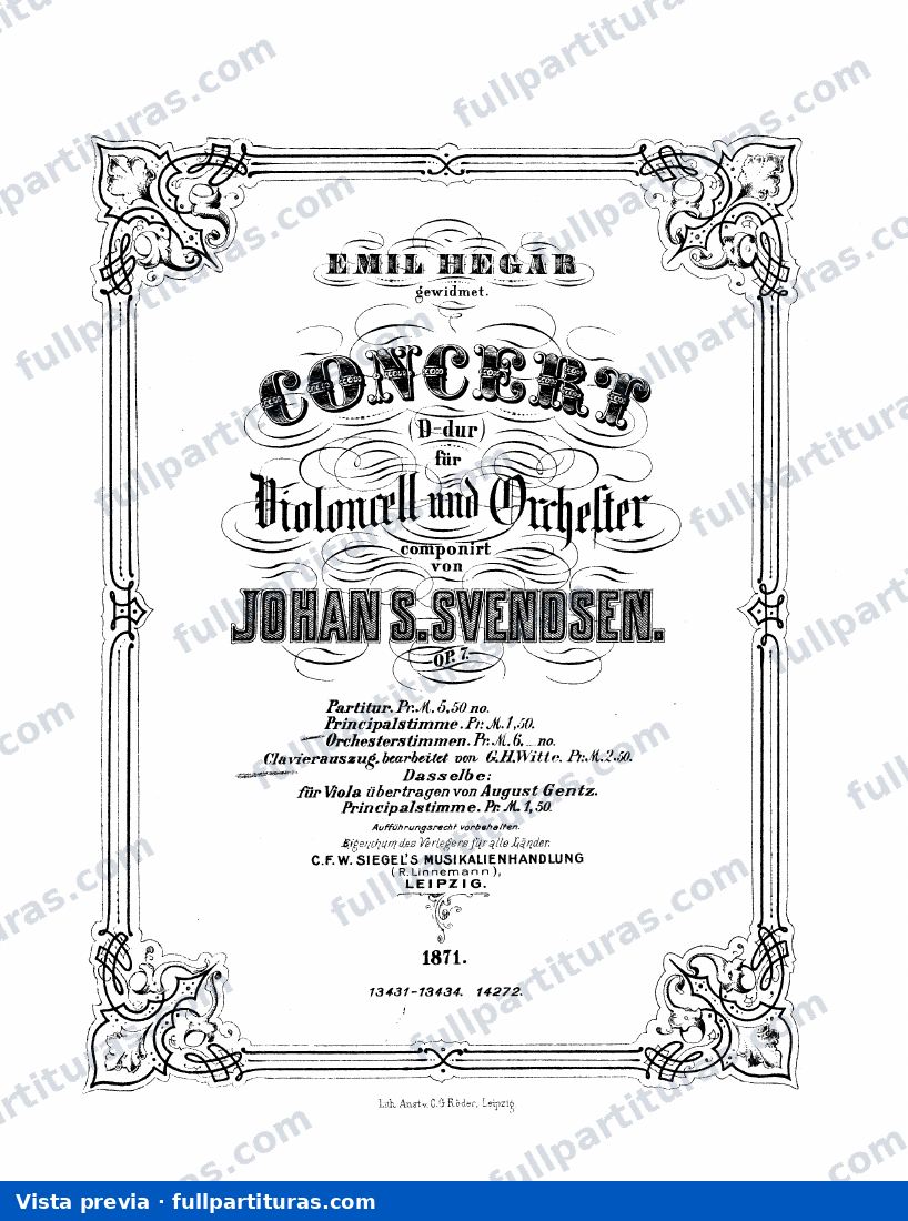 Cello Concerto, Op.7 — preview