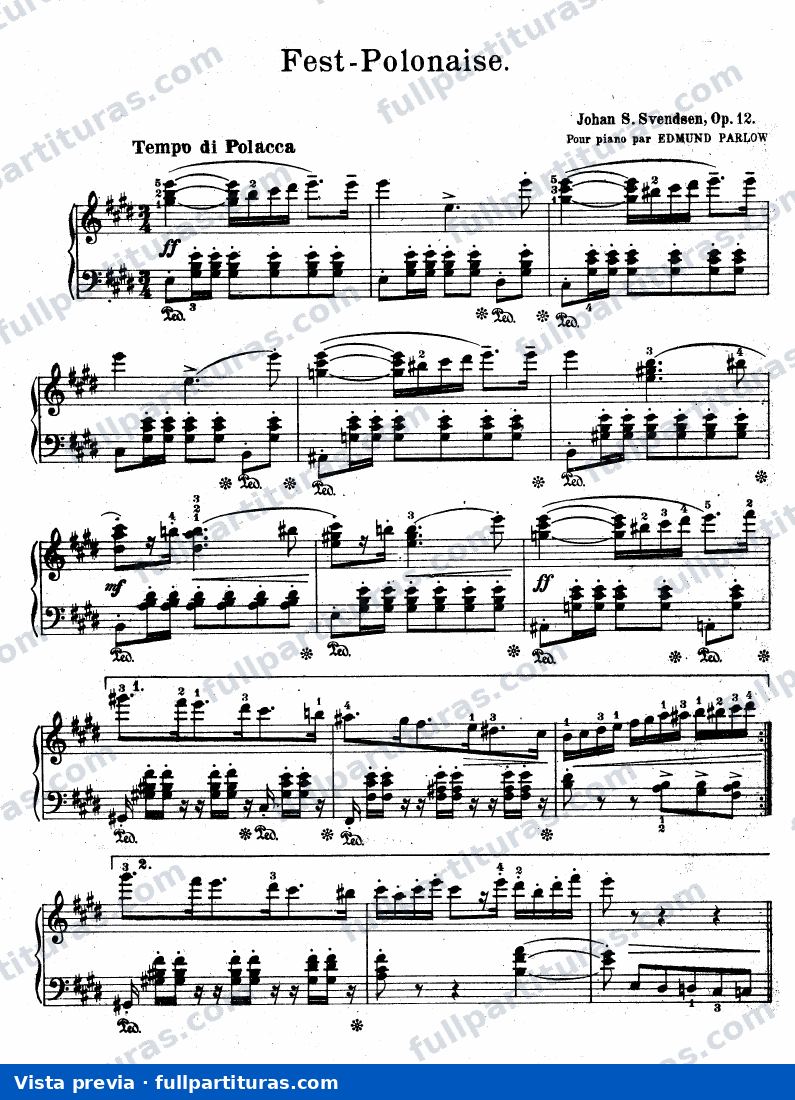 Fest-Polonaise, Op.12 — preview
