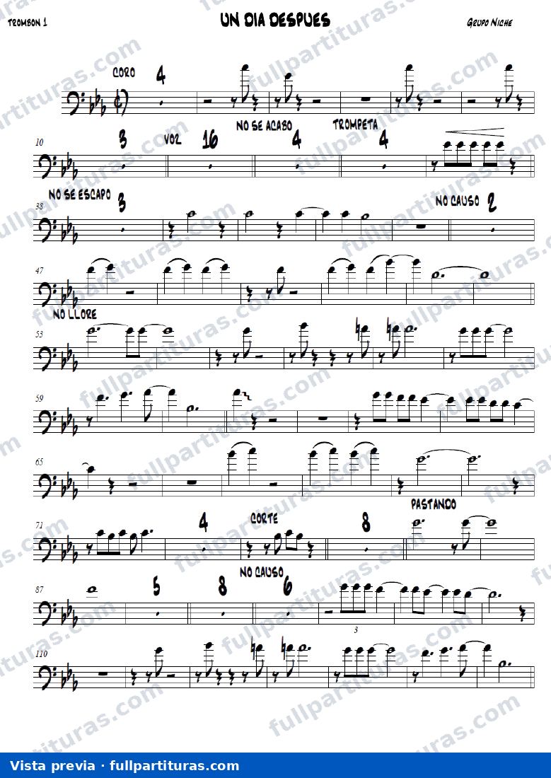 Un día después (Trombón 1) — Vorschau