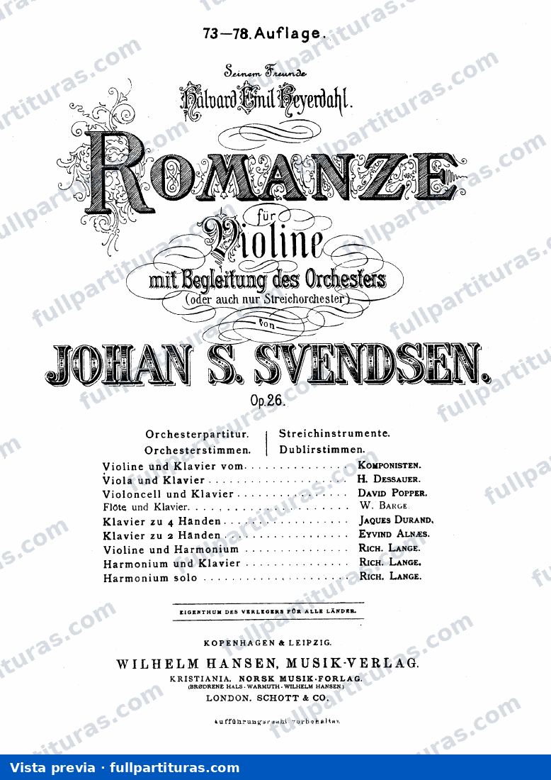 Octet, Op.3: Romance, Op.26 — preview