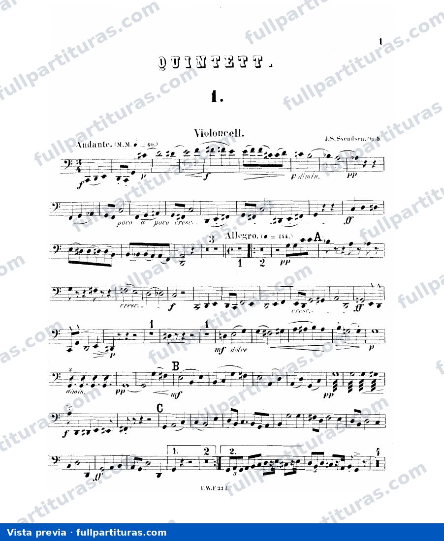 String Quartet, Op.1: Violoncello (2) — preview