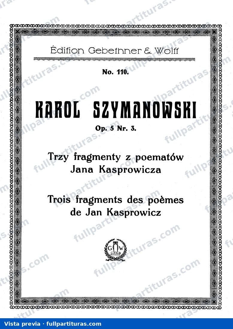 3 Fragments, Op.5 — preview