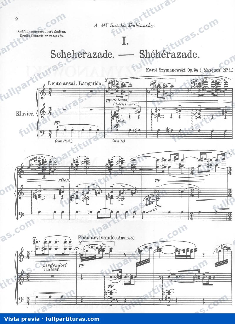 3 Masques, Op.34 — preview