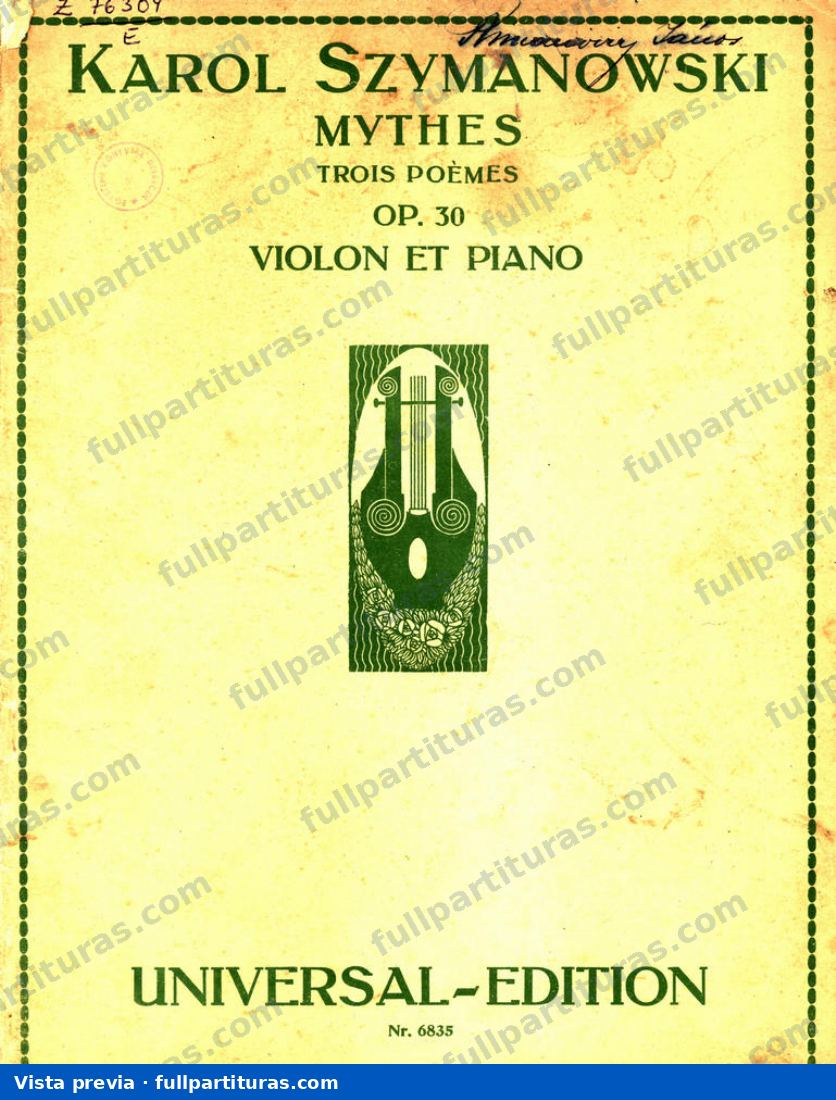 Mythes, Op.30 — preview