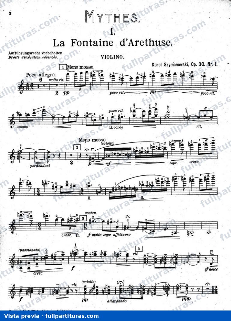 Parte del violín — preview