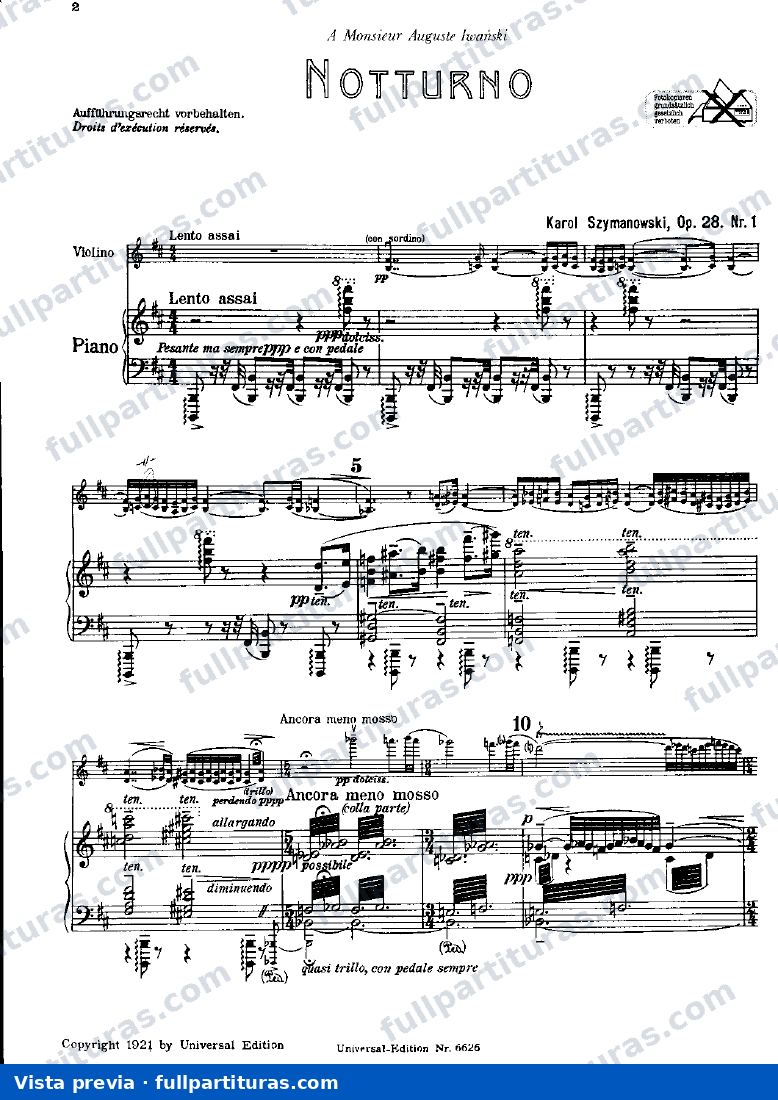 Nocturne and Tarantella, Op.28 — preview