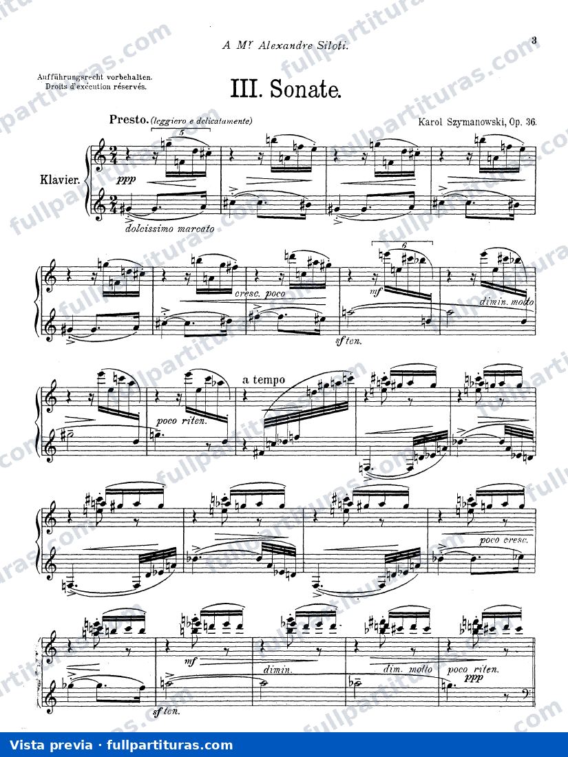 Piano Sonata No.3, Op.36 — preview