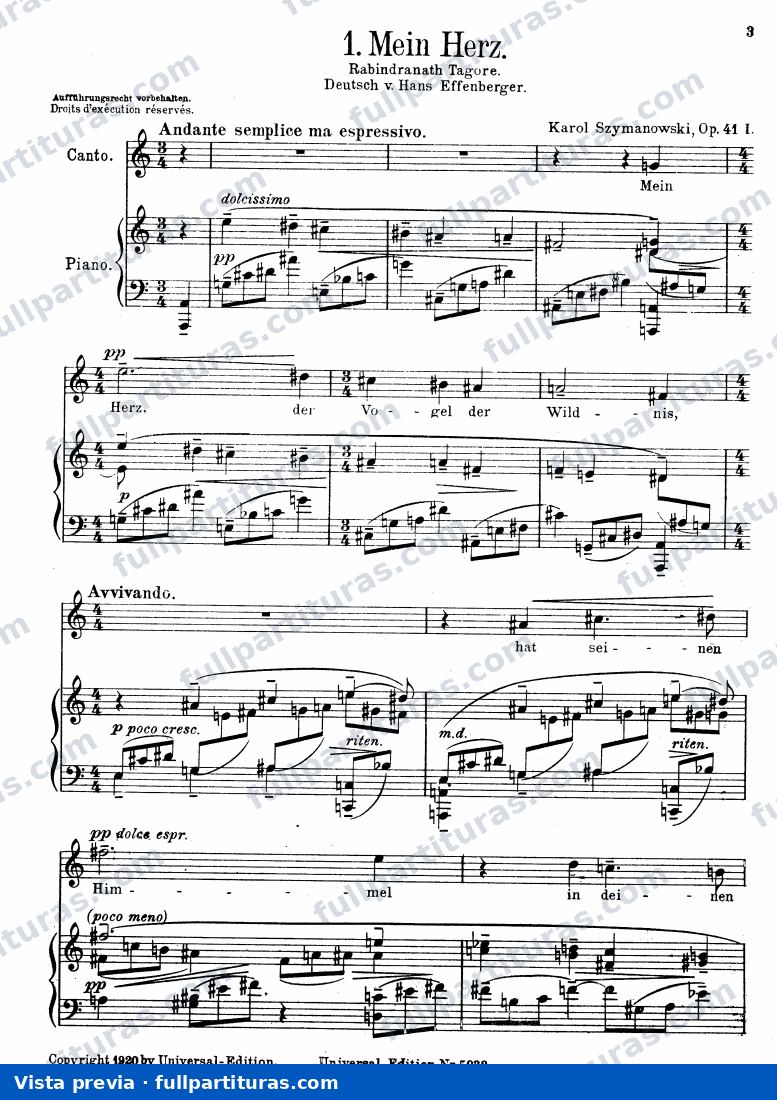 4 Songs from Tagore's 'The Garden', Op.41 — preview