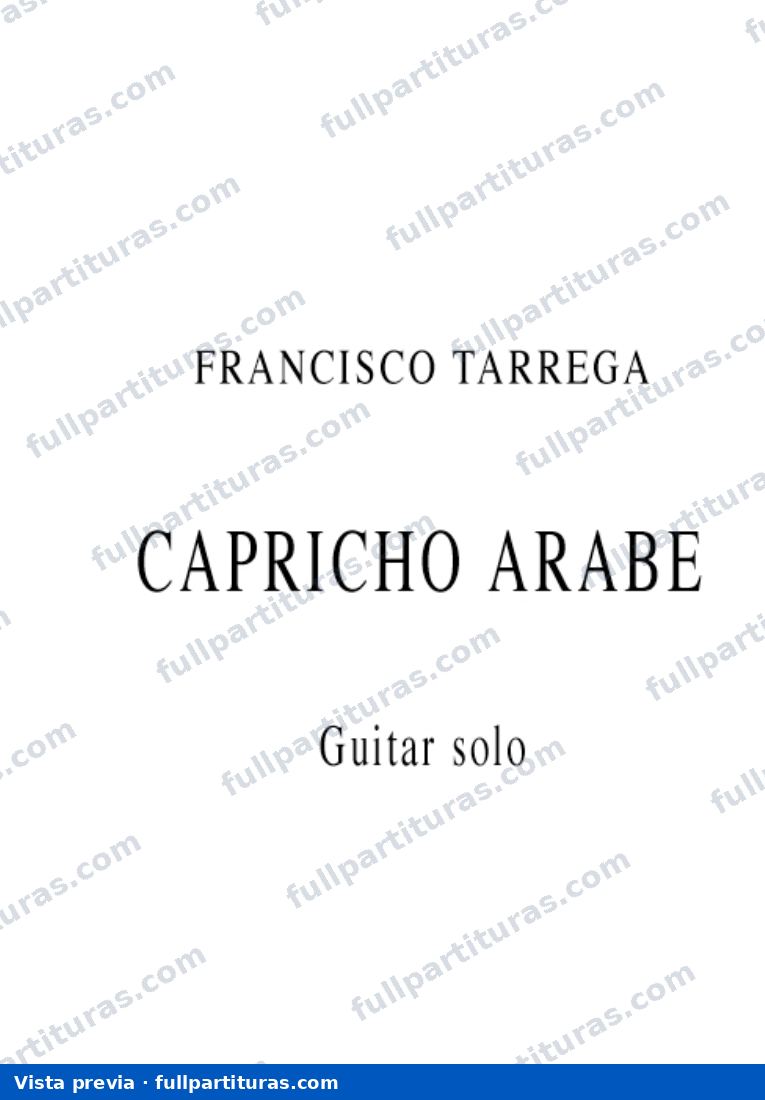 Capricho Árabe — preview