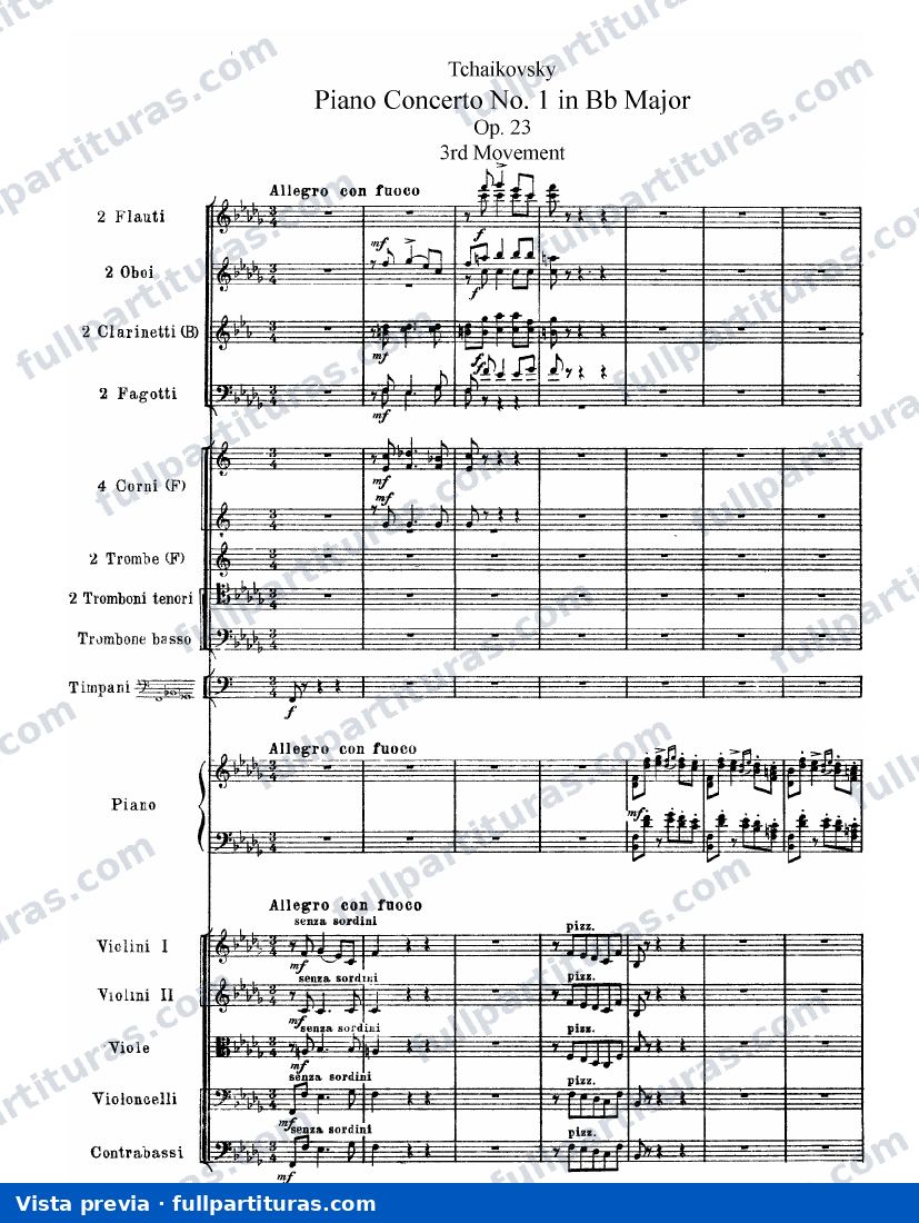 Concierto para piano No.1: Movimiento 3: Allegro con fuoco — preview