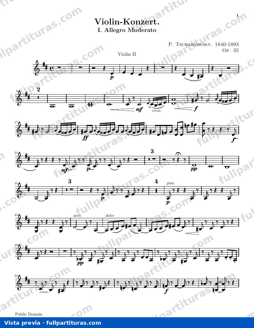 Concierto para: Violín 2 — preview