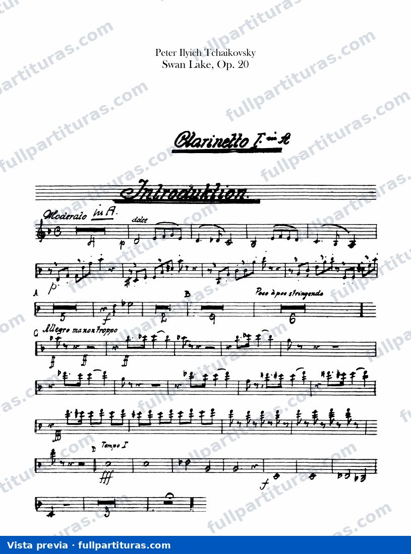 Clarinete 1, 2 (A, B♭, C) — preview