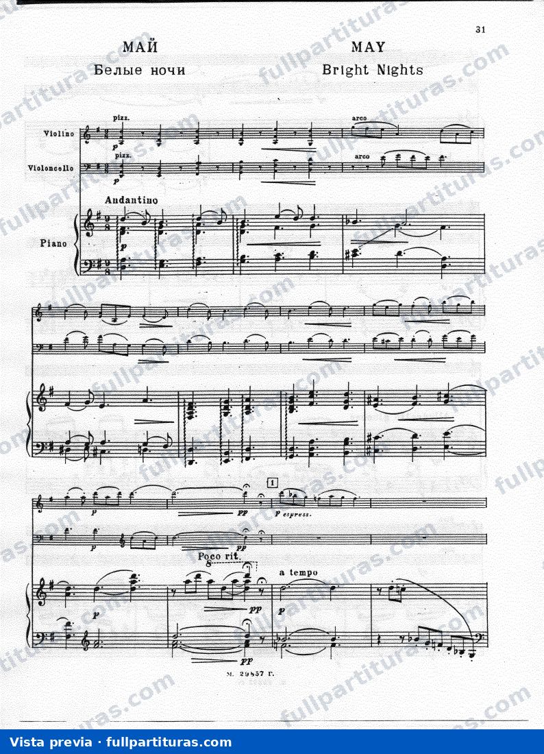 Versión piano, violín y violoncello: Mayo — preview