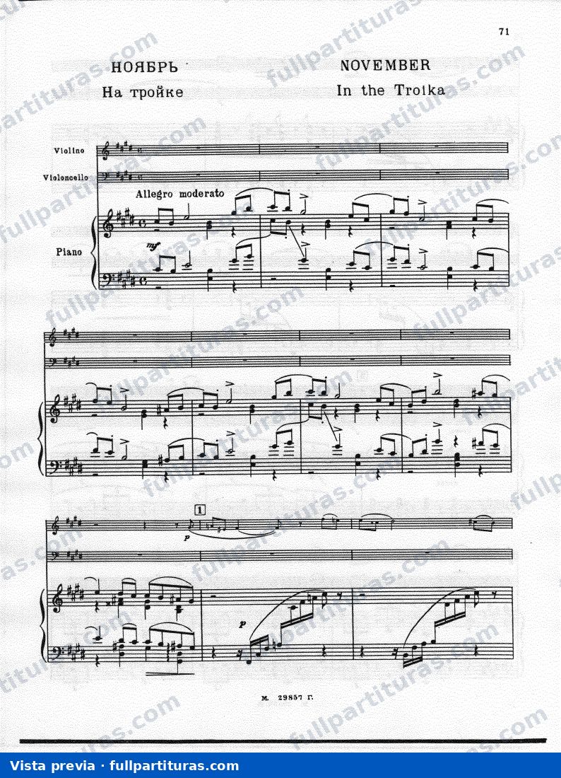 Versión piano, violín y violoncello: Noviembre — preview
