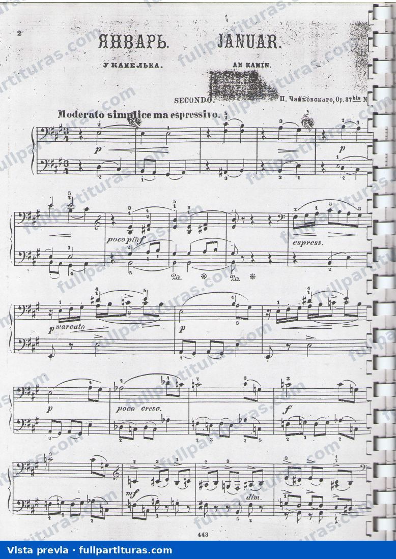 Solo piano: Enero - — preview