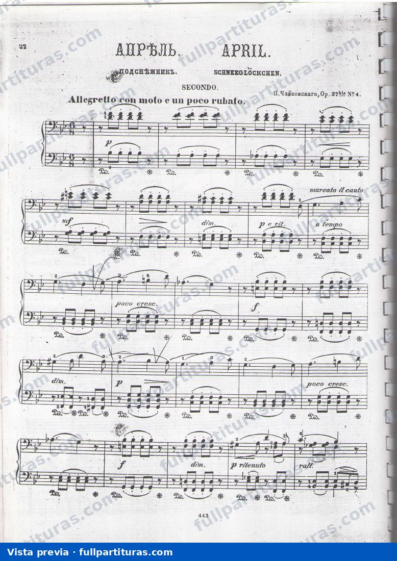Solo piano: Abril — preview