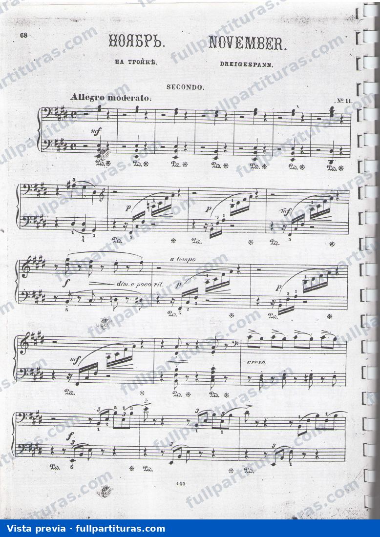 Solo piano: Noviembre — preview