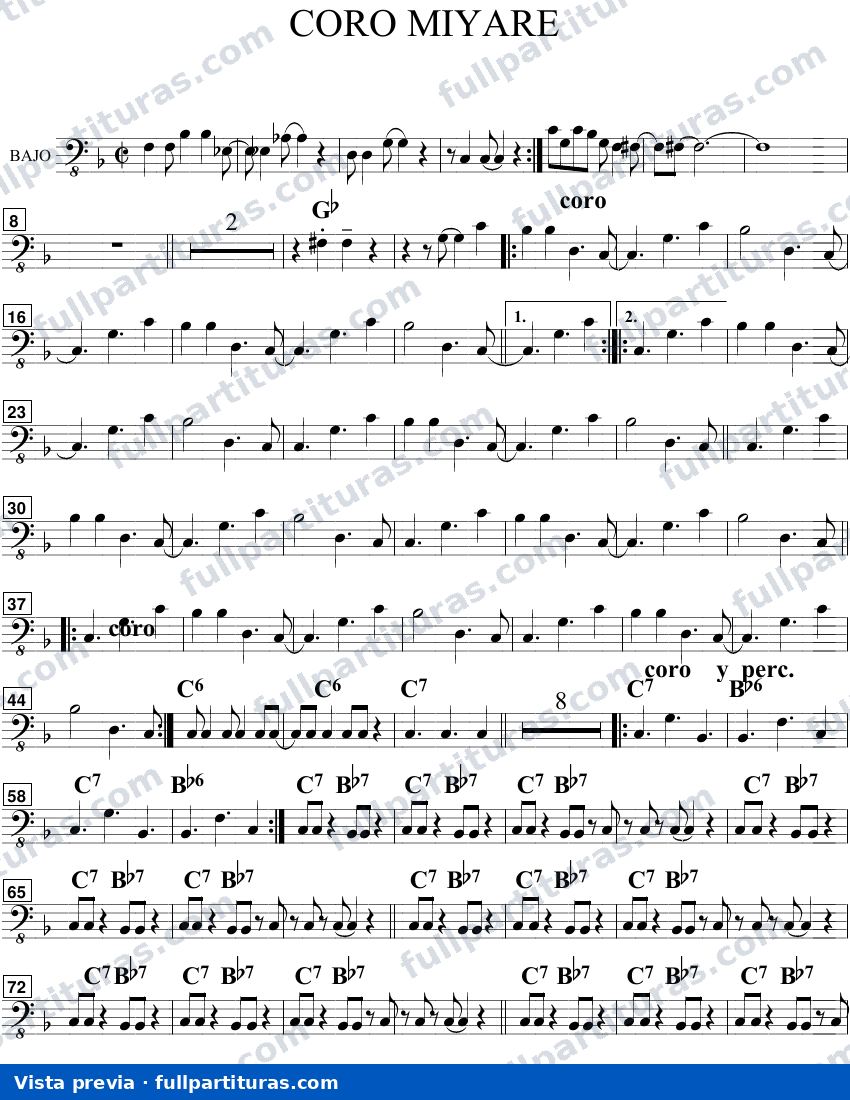 Coro Miyaré — preview