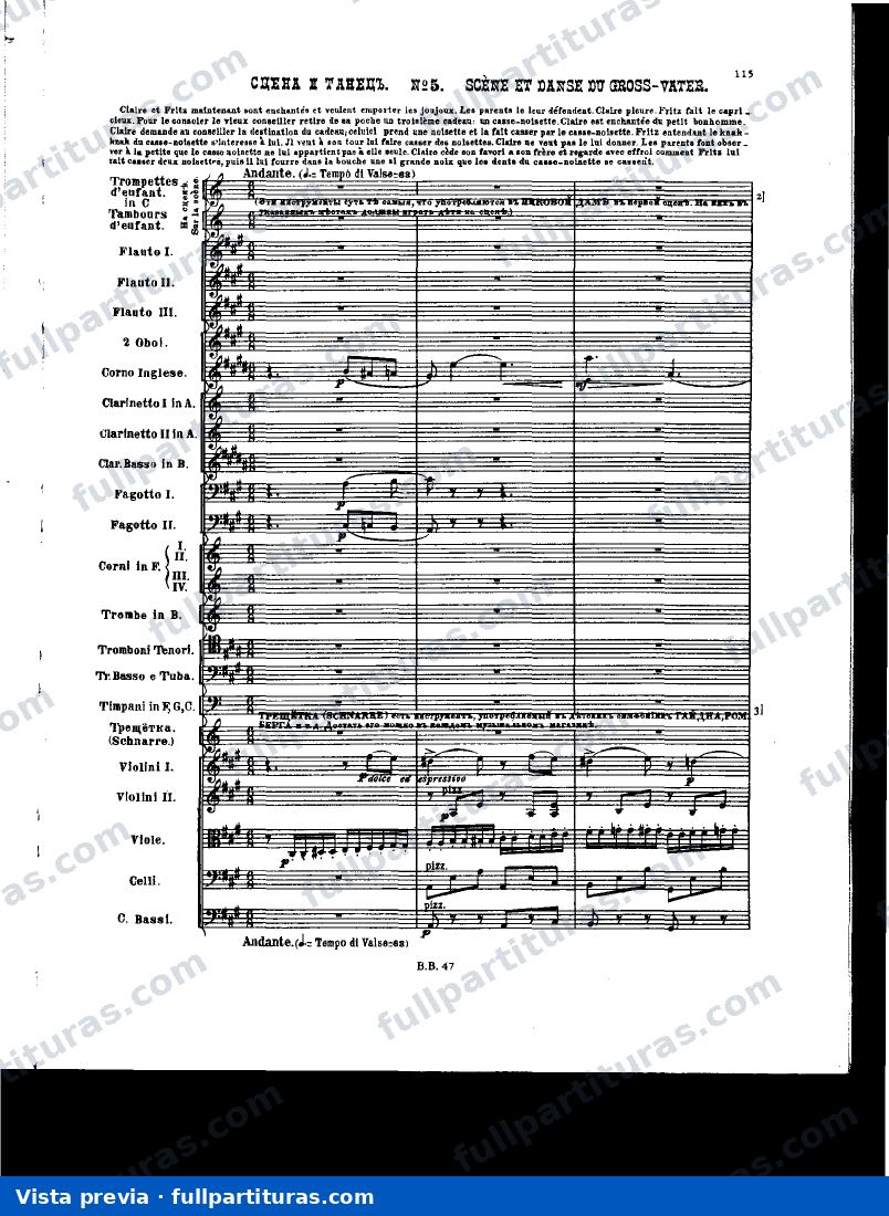 Suite El Cascanueces: No.5. Escena de danza (abuelo) — preview