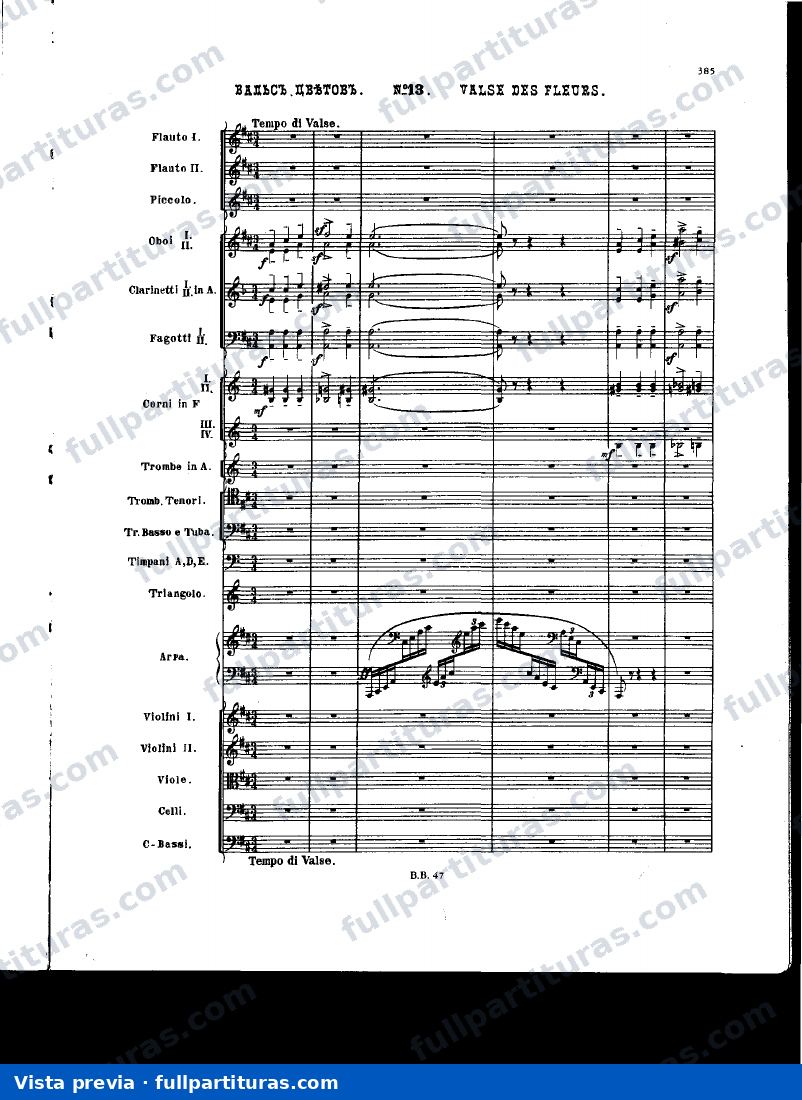 Act II, No.13. Vals de las Flores — preview