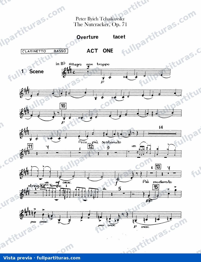 Clarinete bajo (B♭) — preview