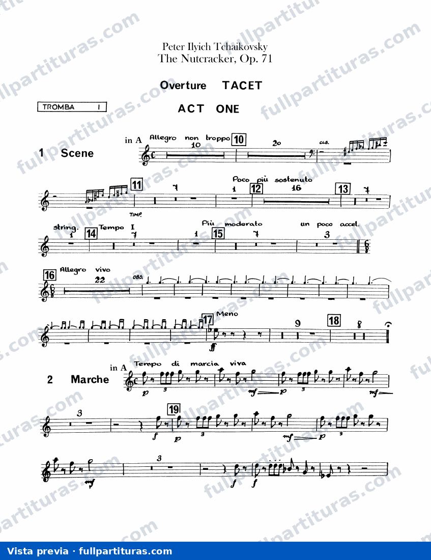 Trompeta 1, 2 (A, B♭) — preview