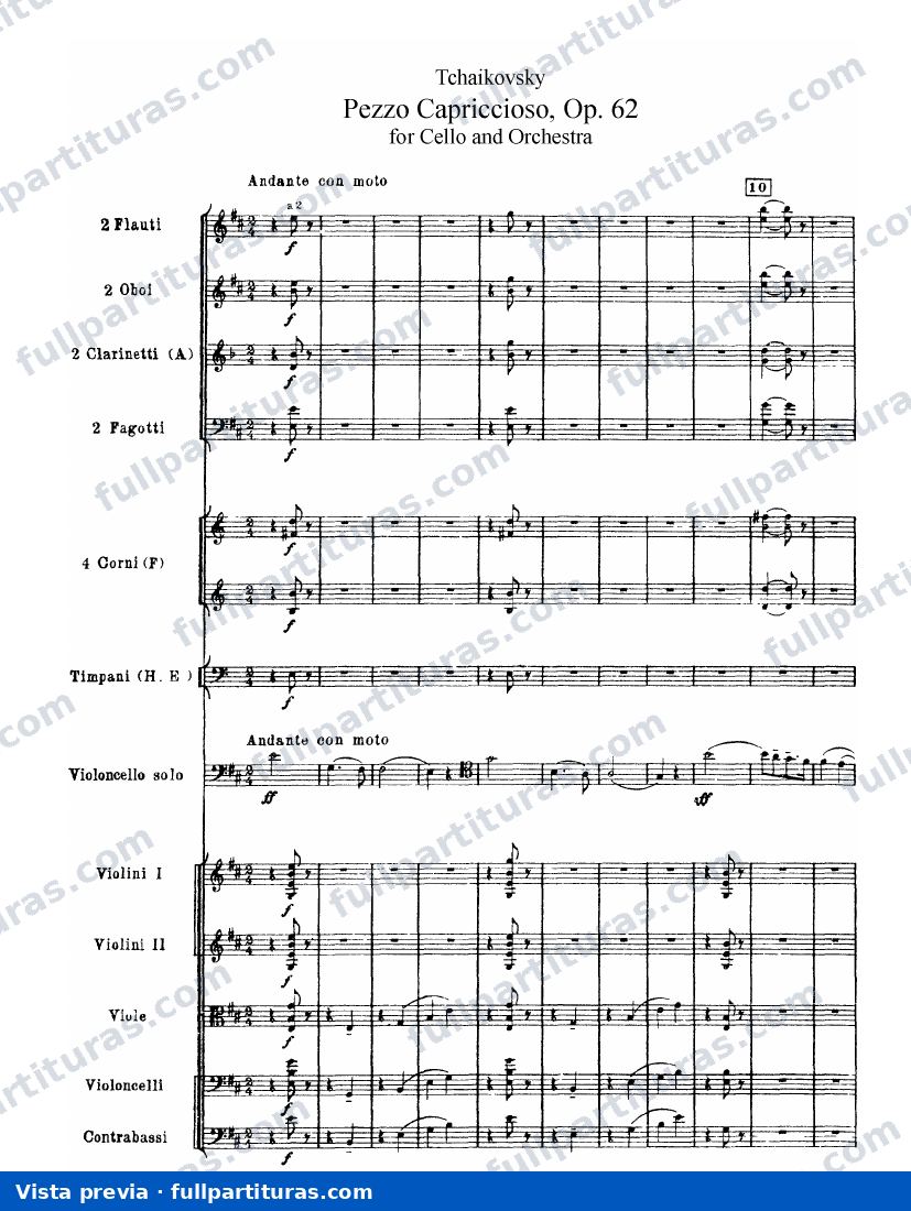 Pezzo Capriccioso, Op. 62 — preview
