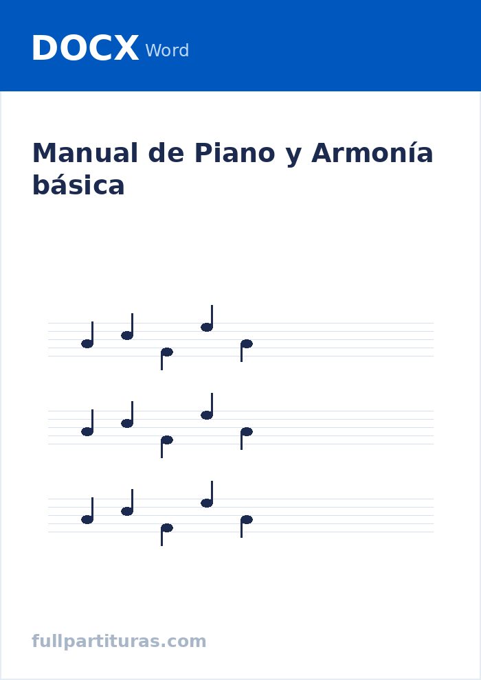 Manual de Piano y Armonía básica — preview