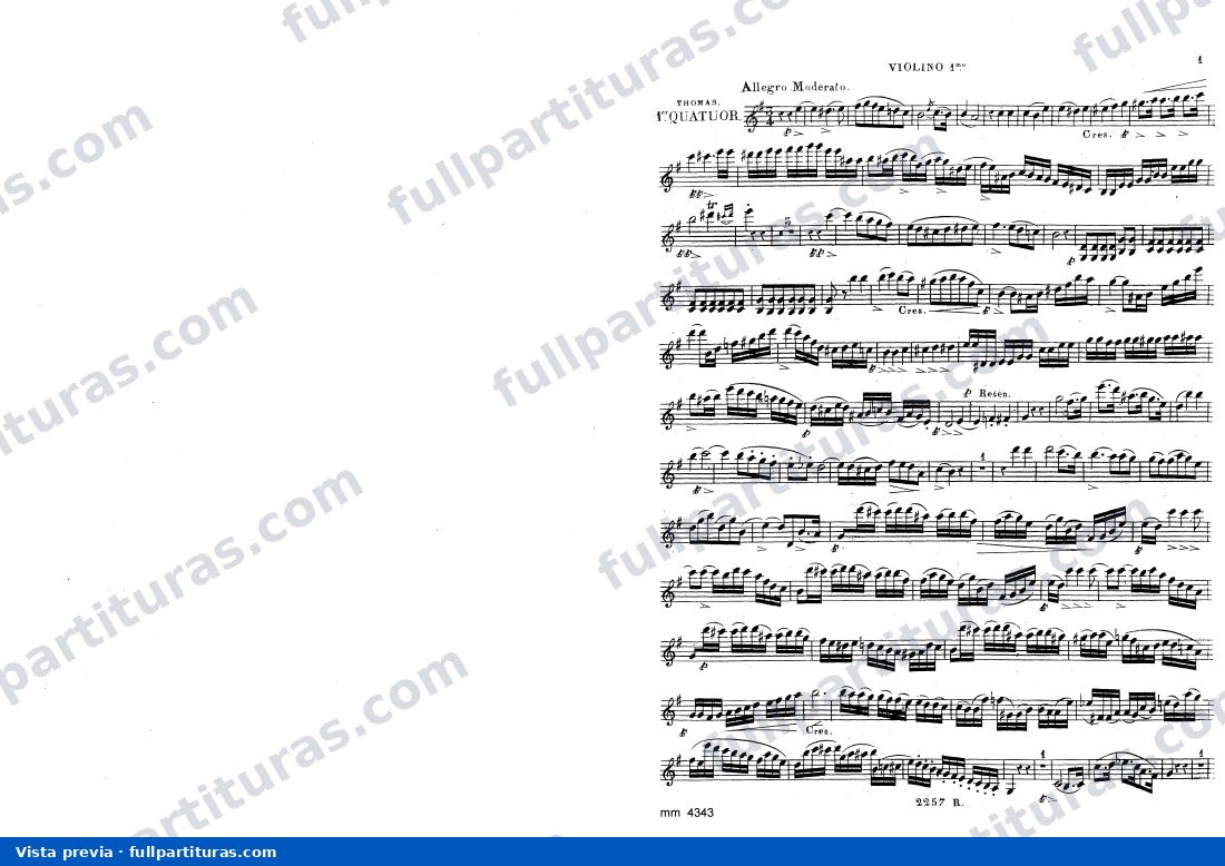 Mina: String Quartet No.1, Op.1 — preview
