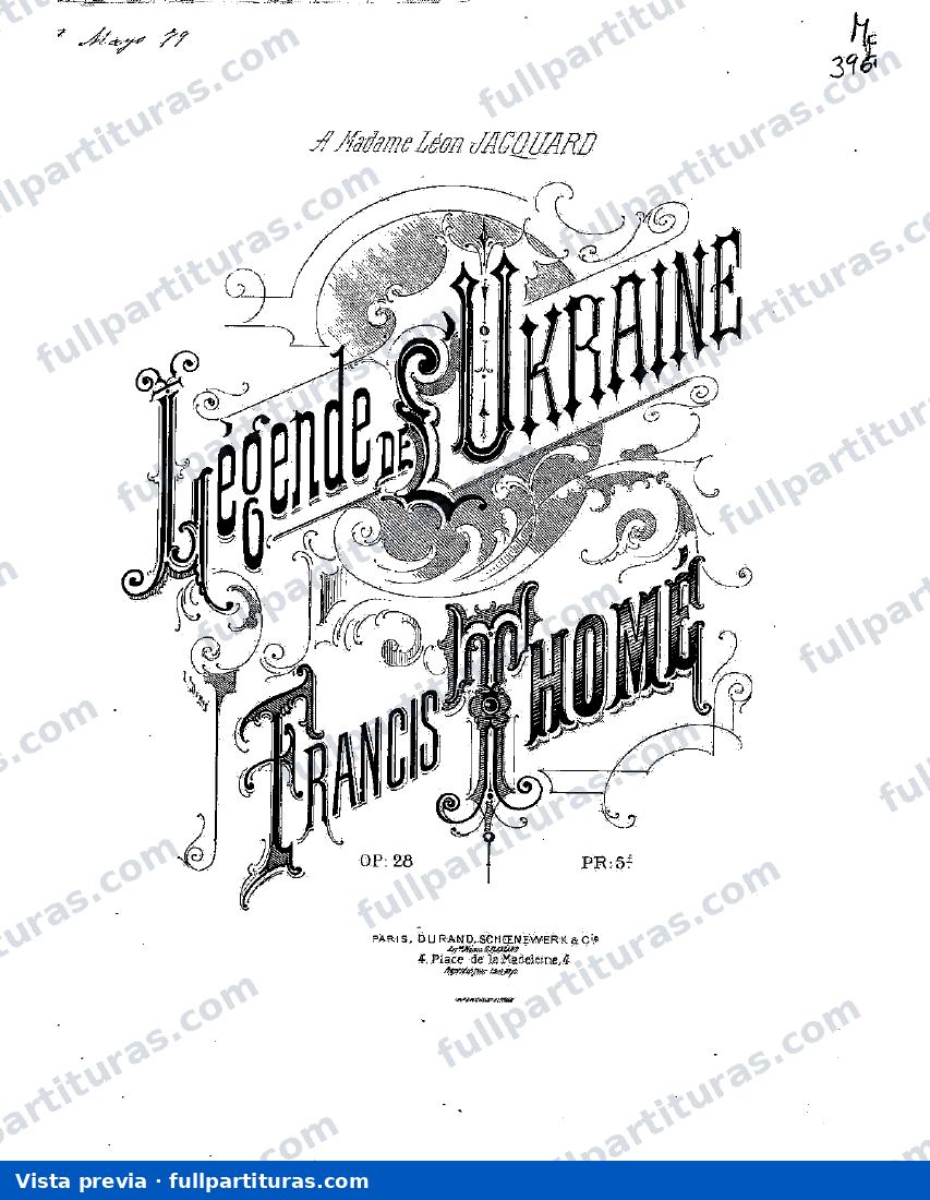 LÃ©gende de l'Ukraine, Op.28 — preview