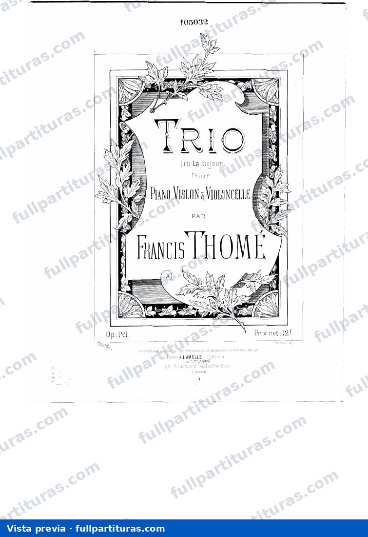Piano Trio, Op.121 — preview