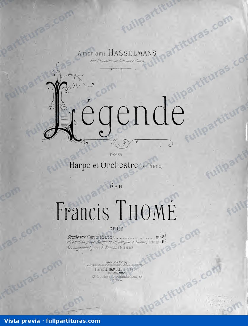 Légende, Op.122 — preview