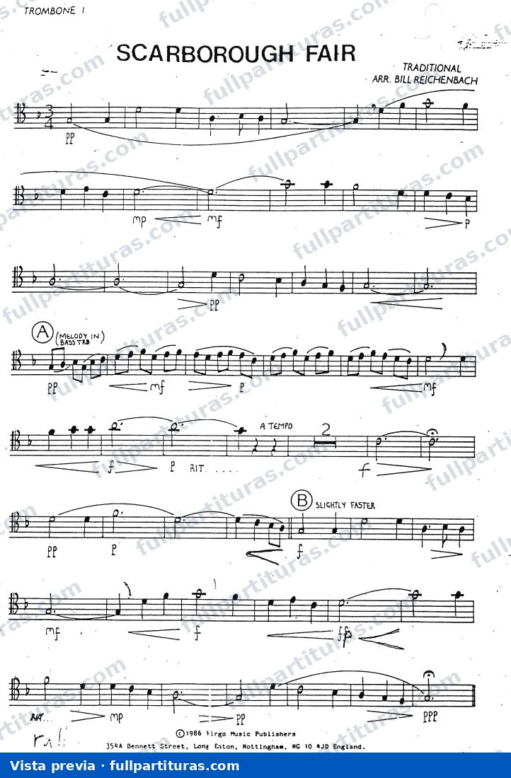 Scarborough Fair — vista previa
