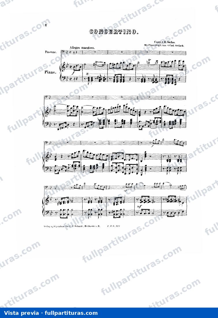 Concertino para trombón — preview