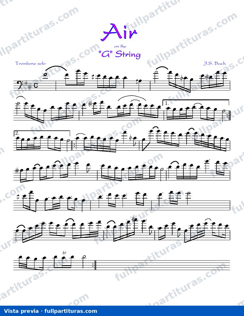 Aria para la cuerda de Sol — preview