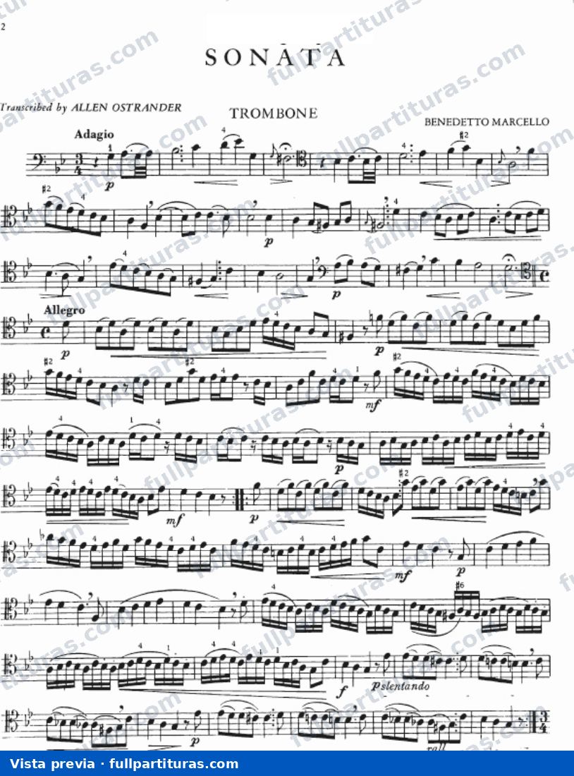 Sonata Nº 1 Trombón y Piano — preview