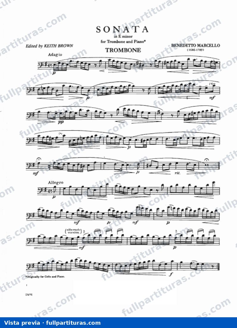 Sonata Nº 2 Trombón y Piano — preview