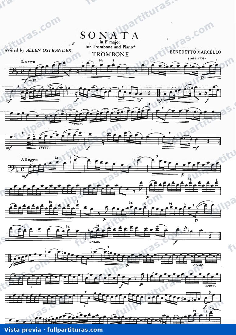 Sonata Nº 7 Trombón y Piano — preview