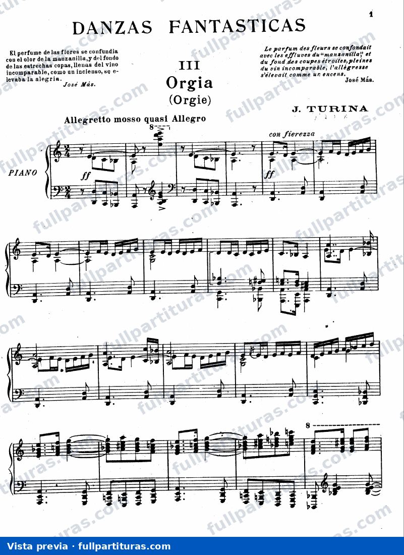Danzas Fantásticas Op. 22: 3 Orgía — preview